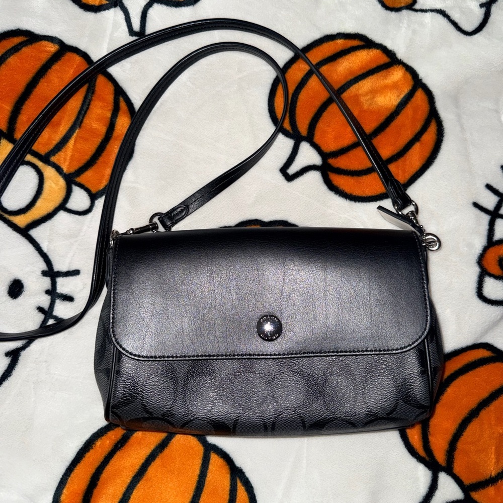 Coach Sleek Black Crossbody Bag